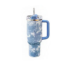 40oz Stainless Steel Vacuum With Straw Handle Cup