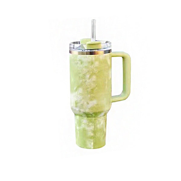 40oz Stainless Steel Vacuum With Straw Handle Cup