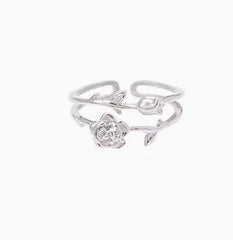 Double-layer Thorn Rose Ring Women's Simple Design